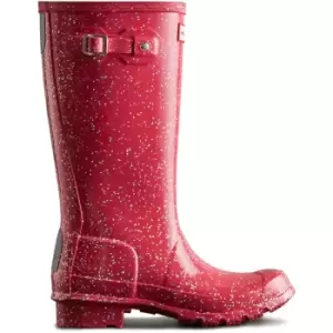 Image of Hunter Girls Giant Glitter Waterproof Wellington Boots UK Size 1 (EU 33)