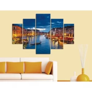 Image of ST013 Multicolor Decorative MDF Painting (5 Pieces)