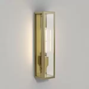 Image of Astro Harvard - LED Outdoor Wall Light Natural Brass IP44, E27