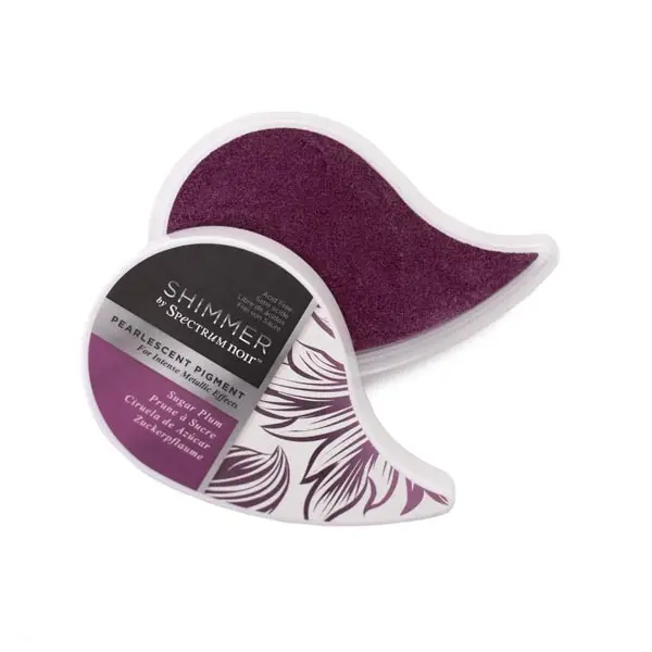 Image of Crafter's Companion Spectrum Noir Shimmer Pearl Pigment Ink Pad Purple Sugar Plum