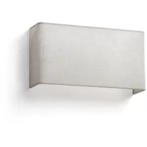 Image of Faro Otton Rectangle Horizontal Linen Wall Lamp 2L
