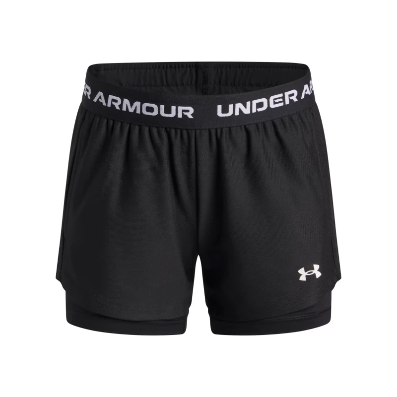 Image of Girl's 2-in-1 shorts Under Armour Tech Play Up Noir Female 6/8 ans