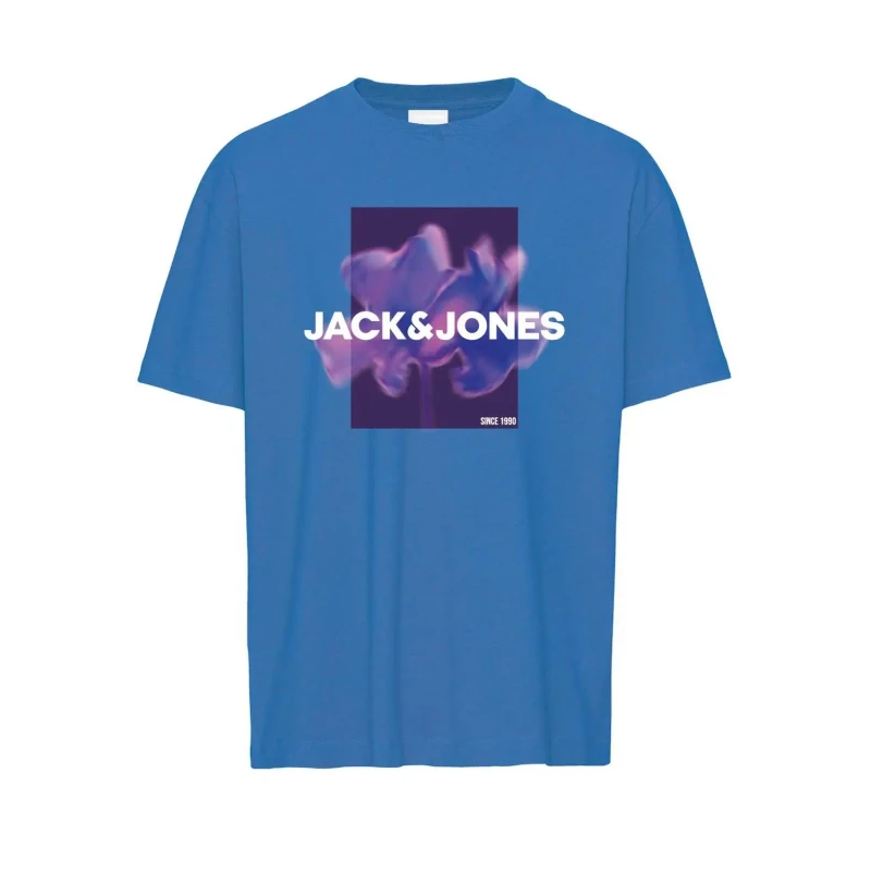 Image of jack & jones T-Shirt Jack & Jones Florals Bleu Male S 12256159-4492219