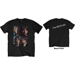 Image of The Beatles - White Album Faces Mens XX-Large T-Shirt - Black