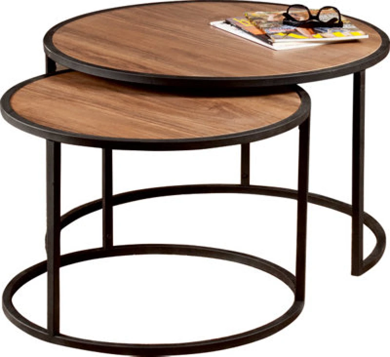 Image of Decorotika Tambur 2 Piece Coffee Table Set