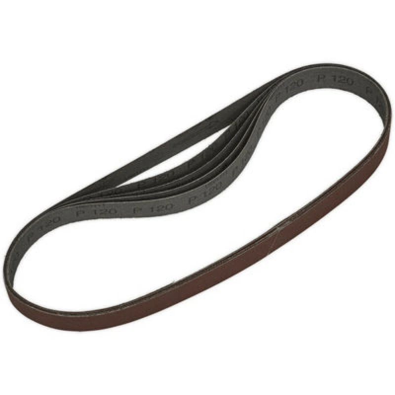 Image of Loops 5 PACK - 25mm x 762mm Sanding Belts - 120 Grit Aluminium Oxide Slim Detail Loop Multi