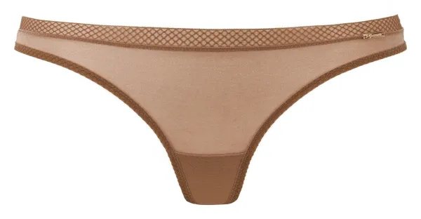 Image of Gossard Glossies Thong - Bronze, Bronze Size XL Women