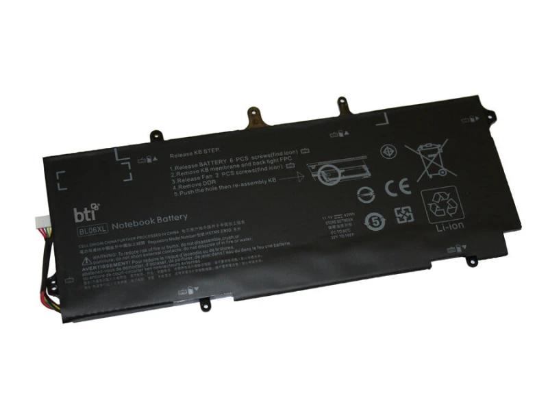 Image of BTI HSTNN-IB5D compatible 42Wh 3-cell battery for HP FOLIO 1040 G0 G1