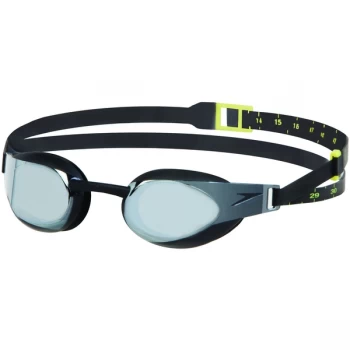 Image of Speedo Fastskin Elite Mirror Goggles Black/Dk Chrome Adult