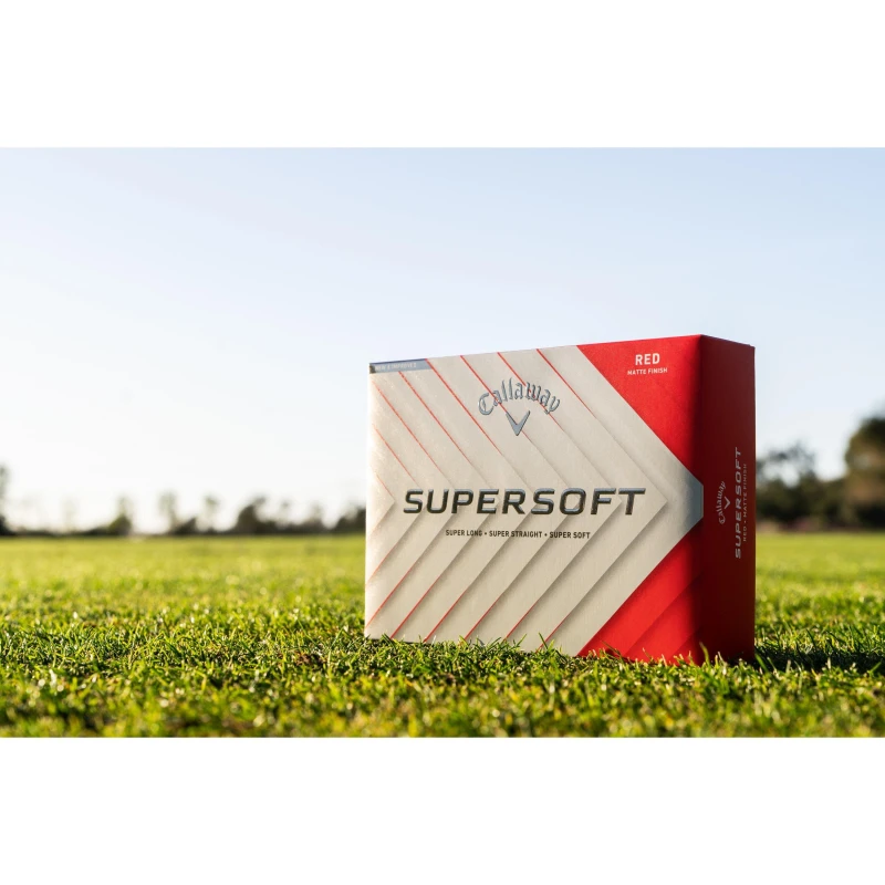 Image of Callaway Supersoft Matte Golf Ball Pack - Red Red One Size