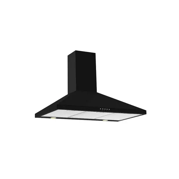 Image of CDA ECH73BL 70cm Chimney Hood - Black ECH73BL Black