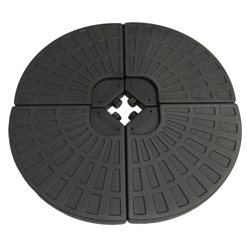 Image of MONSTER-SHOP Monster Shop Dark Grey Fan Cantilever Parasol Base Garden Patio 5055986138617