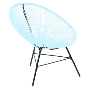 Image of Charles Bentley Retro Lounge Chair - Pastel Blue