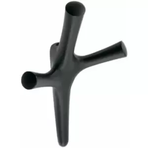 Image of Black Modern Hat Coat Hanger Hook Door Wall Bath Model Valencia - Pack of 5