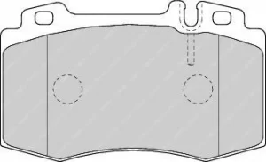 Image of Ferodo FDB1661 Brake Pad Set Front Axle Premier Car