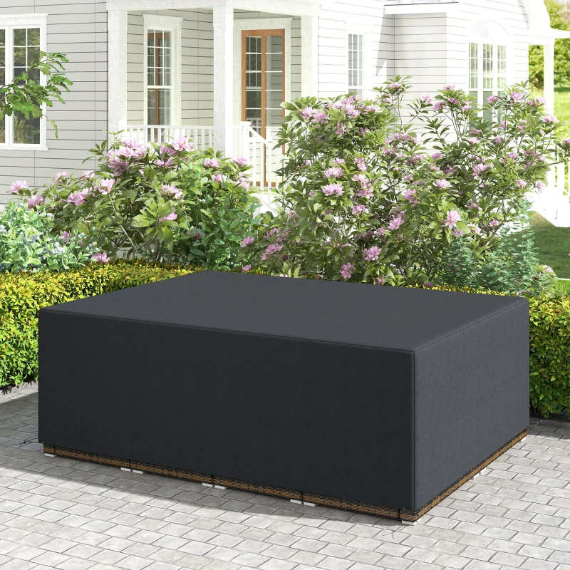 Image of Outsunny 275x205cm Outdoor Furniture Protective Cover Black 84B-579V00BK