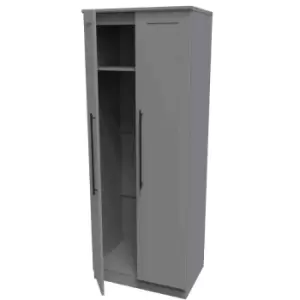 Image of Welcome Furniture Finsbury Tall Plain Wardrobe - Dust Grey