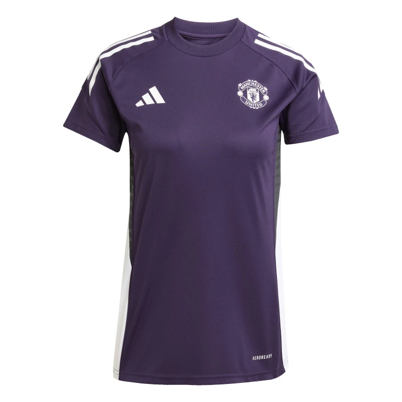 Image of adidas Manchester United Training Top 2025 2026 Womens Purple female 8 (XS)