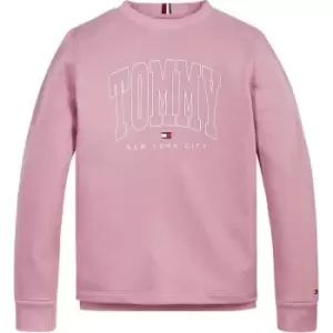 Image of Tommy Hilfiger Bold Varsity Sweatshirt - Pink