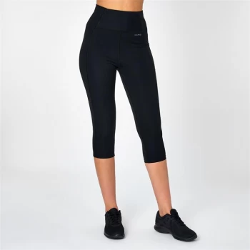 Image of USA Pro High Rise Capri Cropped Leggings - Black