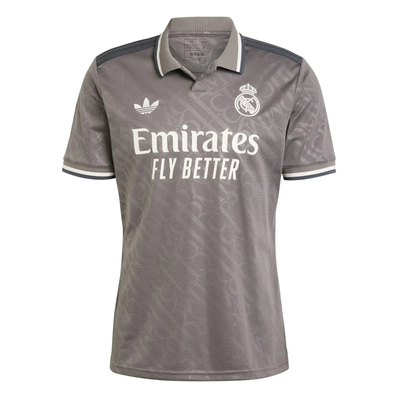 Image of adidas Real Madrid Third Shirt 2024 2025 Adults Grey male XS