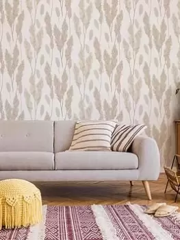 Image of Fresco Selloana Pale Grey Wallpaper