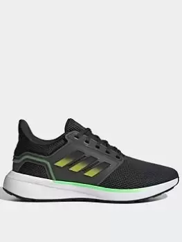 Image of adidas Eq19 Run Shoes, Grey/Green, Size 9.5, Men