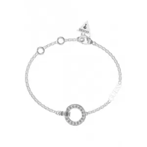 Image of Circle Lights Pave Circle Bracelet UBB03162RHL