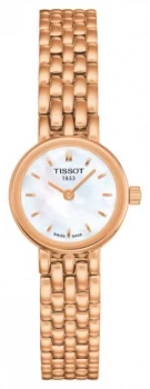 Image of Tissot Womens Lovely Rose Gold PVD Plated MOP Dial Watch