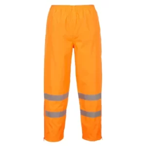 Image of Oxford Weave 300D Class 1 Breathable Hi Vis Breathable Trousers Orange S