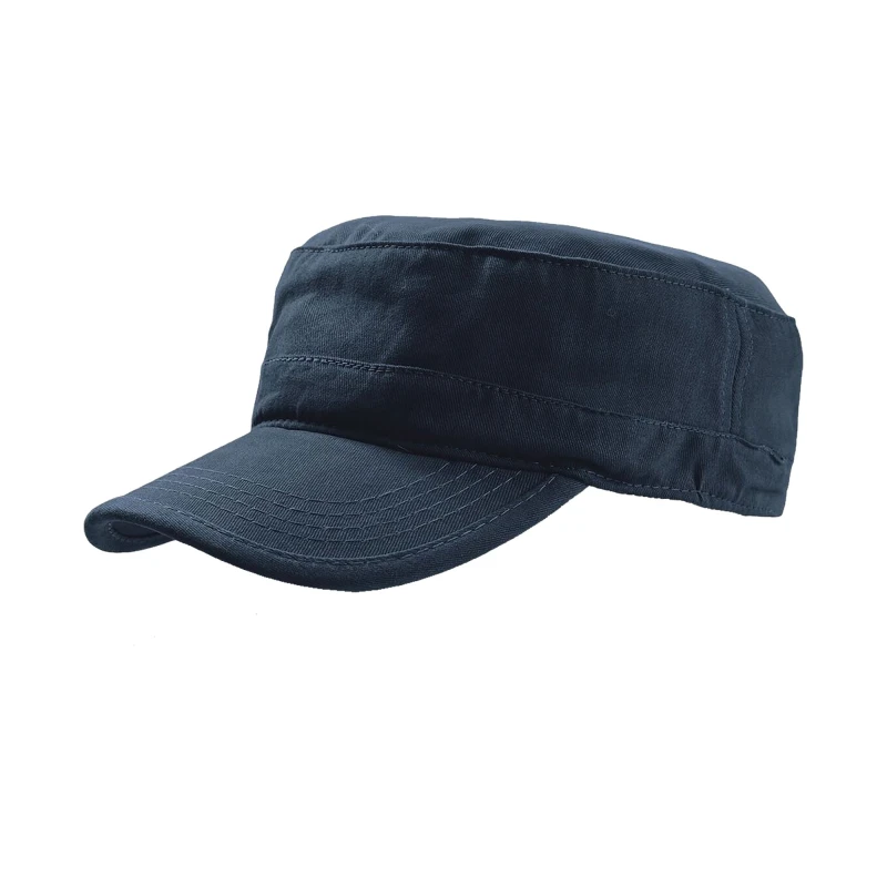 Image of Atlantis Atlantis Tank Brushed Cotton Military Cap Pack of 2 in Navy Navy One Size Unisex 5059269081706