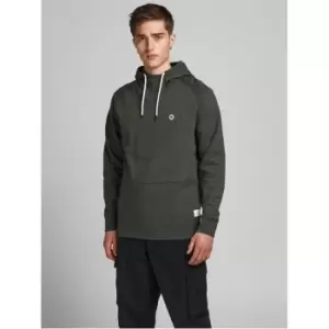 Image of JACK & JONES Detailed Hoodie Sweatshirt Men Green