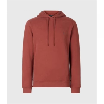 Image of AllSaints Raven Pullover Hoody - CLAY RED