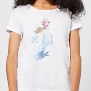 Image of Frozen 2 Nokk Sihouette Womens T-Shirt - White - M