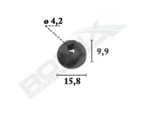 Image of ROMIX Clip, trim-/protection strip OPEL C70376