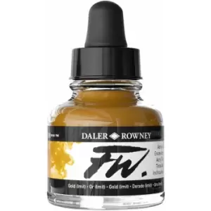 Image of Daler-Rowney fw Artists Acrylic Ink 29.5ml Gold (Imit)