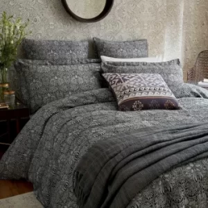 Image of William Morris Crown Imperial Single Duvet Cover, Charcoal