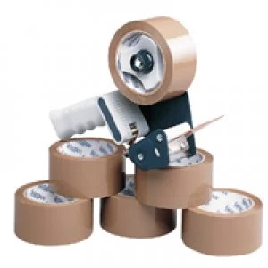 Image of Ambassador Tape Dispenser With 6 Rolls Polypropylene Tape 50mmx66m 9761Bdp01 Pac