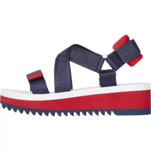 Image of Tommy Jeans Flatform Eva Tommy Jeans Sandal - Blue