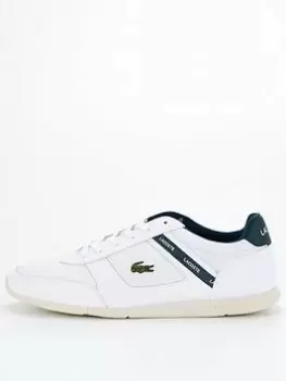 Image of Lacoste Menerva Sport 0121 1 Cma Trainer, White/Green, Size 7, Men
