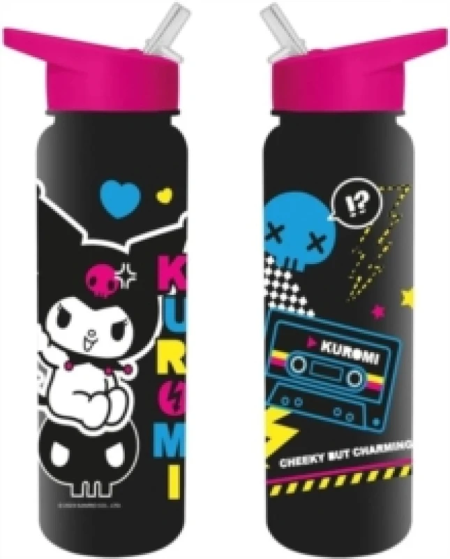 Image of Kuromi (Punk Vibes) Plastic Drinks Bottle General merchandize