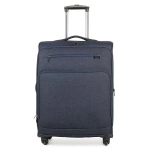Image of Rock Madison Cabin Lightweight Expandable 4-Wheel Suitcase - Navy