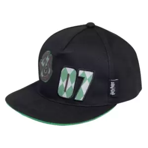 Image of Harry Potter Boys 07 Slytherin Snapback Cap (One Size) (Black/Green/White)