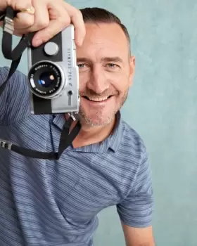 Image of Cotton Traders Mens Resort Polo Shirt in Blue