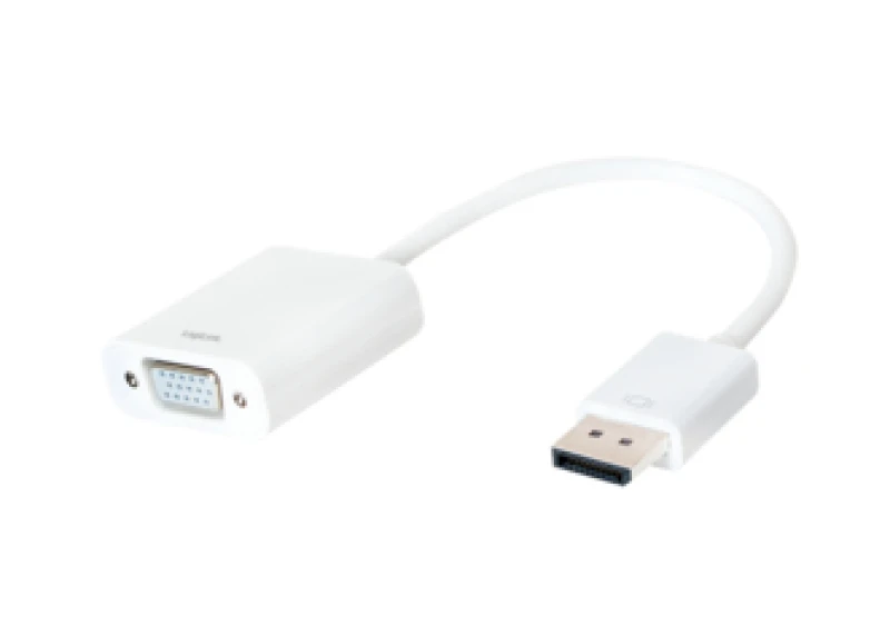 Image of LogiLink CV0059B video cable adapter VGA (D-Sub) DisplayPort White