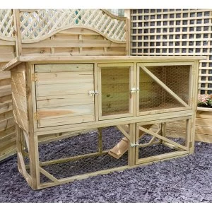 Image of Zest4Leisure Rabbit / Guinea Pig Hutch and Run