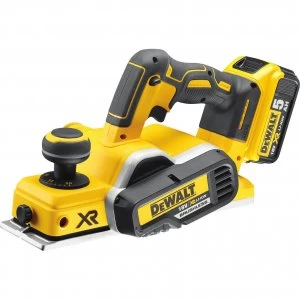 Image of DEWALT DCP580 18v XR Cordless Planer 2 x 5ah Li-ion Charger Case