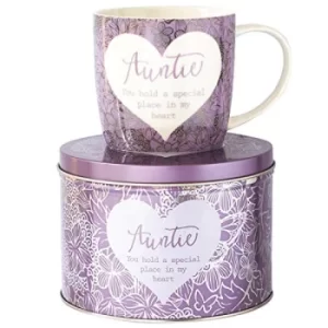 Image of Arora 7050 Said with Sentiment Mug & Tin-Auntie, Ceramic