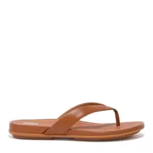 Image of Fitflop Gracie Flip Flops - Brown