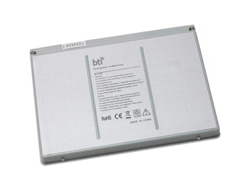 Image of BTI BTI 70Wh 3 cell A1189 compatible battery for APPLE MACBOOK PRO 17-INCH 2007 MA897LL/A MACBOOK PRO 17-INCH 2006 MA611LL/A A1189-BTI